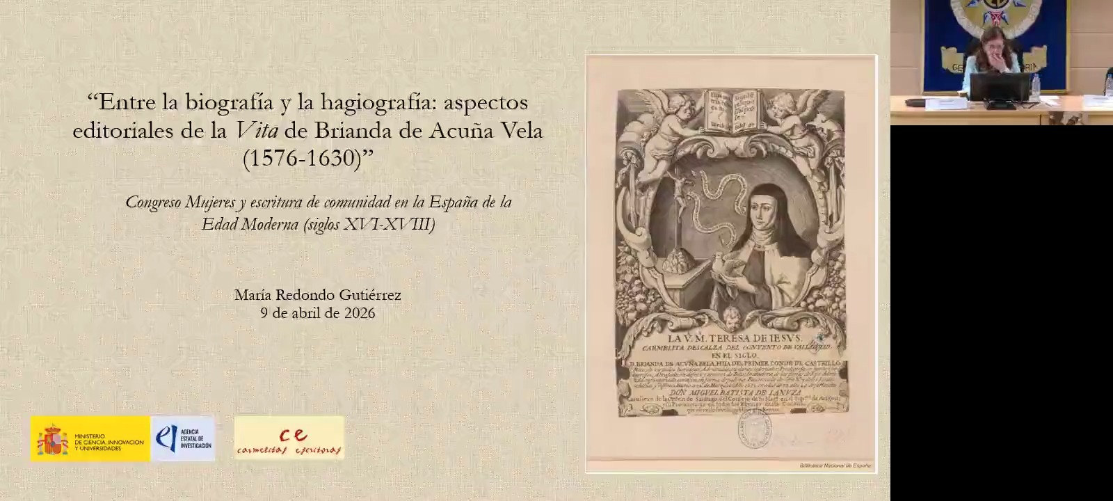 Entre la biografía y la hagiografía: aspectos editoriales de la Vita de Brianda de Acuña Vela