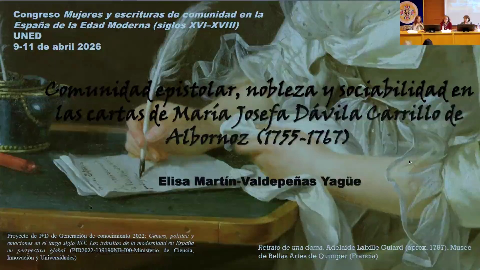 Comunidad epistolar, nobleza y sociabilidad en las cartas de María Josefa Dávila Carrillo de Albornoz (1755-1767)