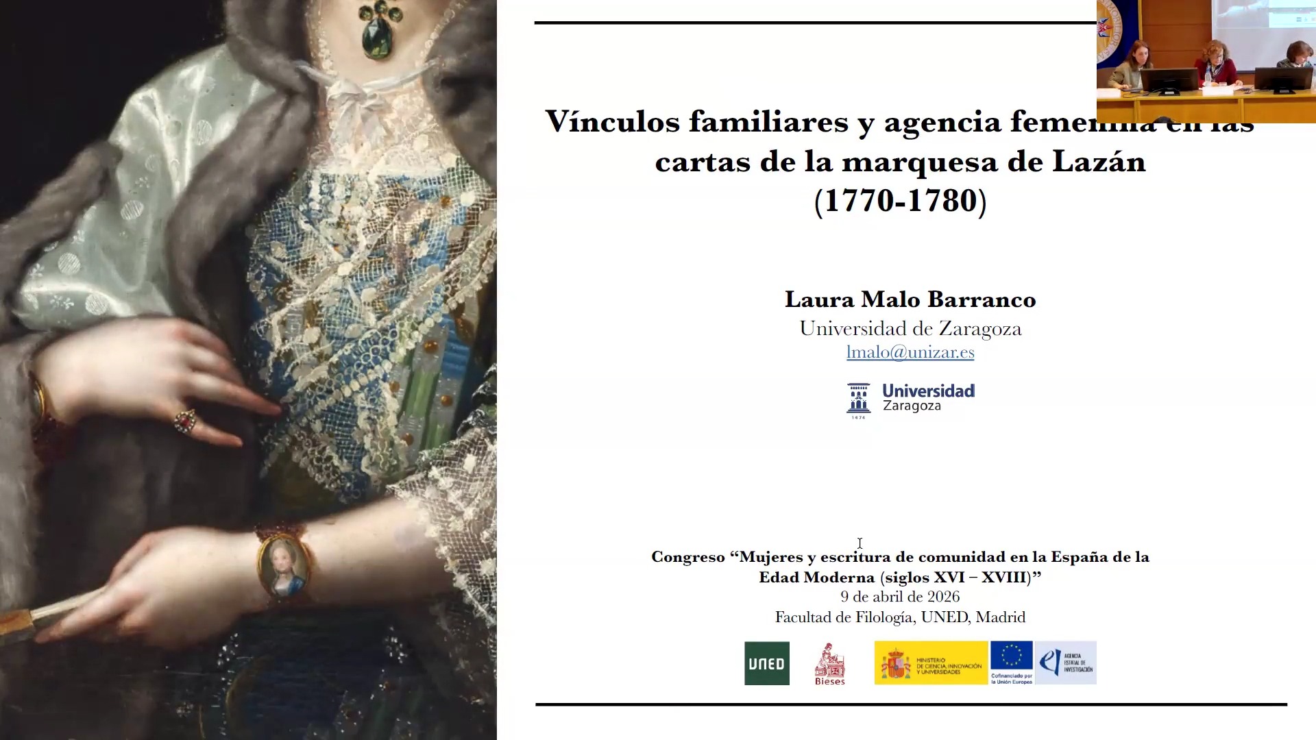 Vínculos familiares y agencia femenina en las cartas de la marquesa de Lazán (1770-1785)