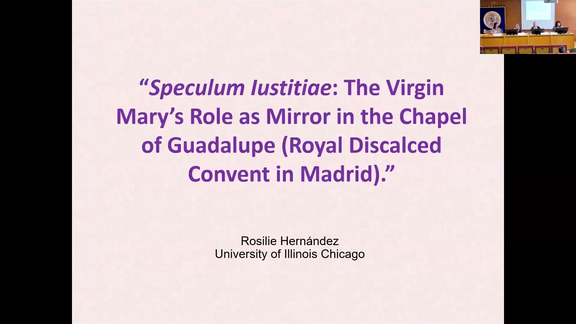 Speculum Iustitiae: The Virgin Mary’s Role as Mirror in the Chapel of Guadalupe (Royal Discalced Convent in Madrid).