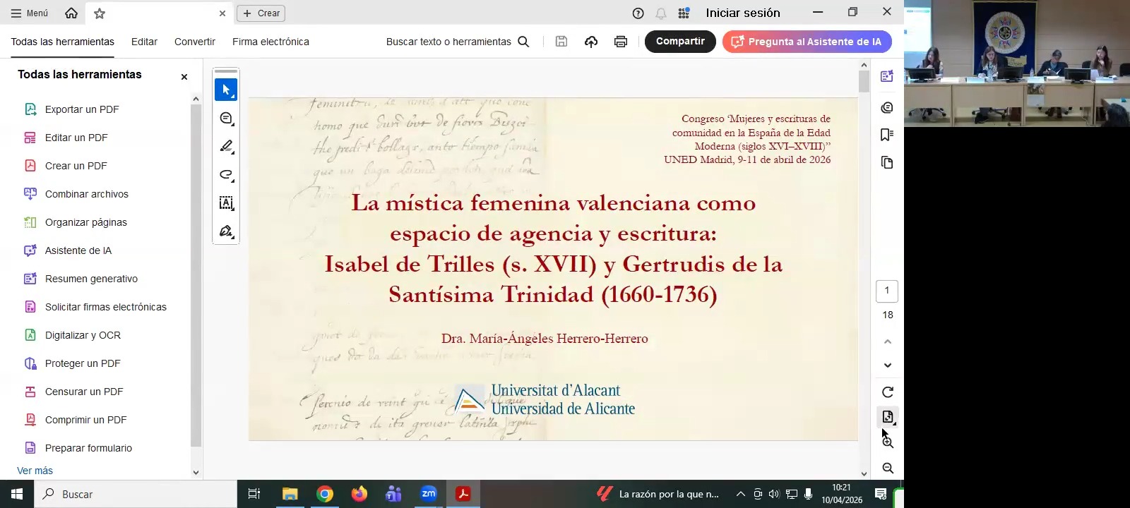 La mística femenina valenciana como espacio de agencia y escritura: Isabel de Trilles (s. XVII) y Gertrudis de la Santísima Trinidad (1660-1736)