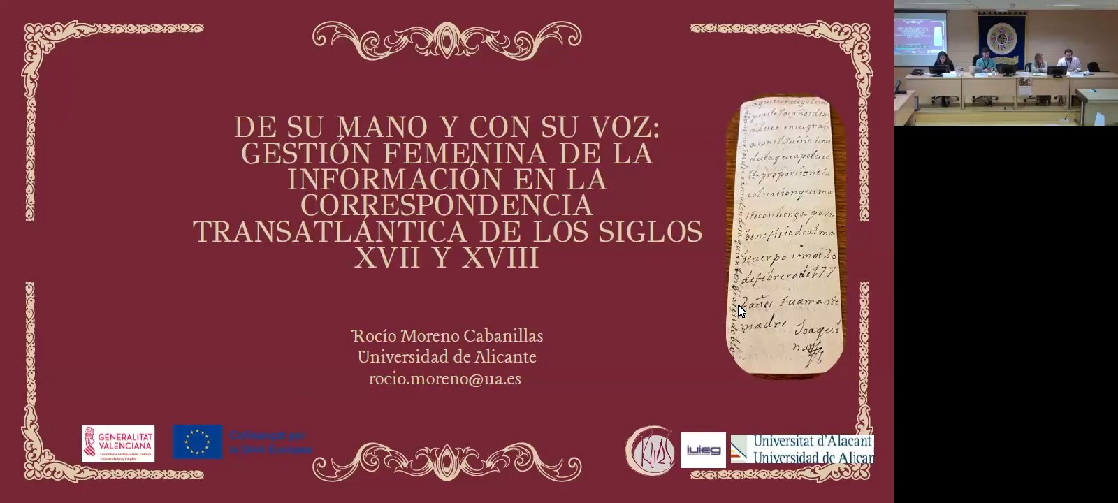 De su mano y con su voz: gestión femenina de la información en la correspondencia transatlántica de los siglos XVII y XVIII
