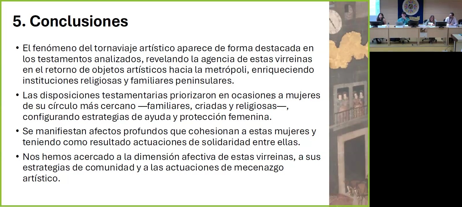 Turno de preguntas de la Sesión 5A: Redes femeninas transatlánticas