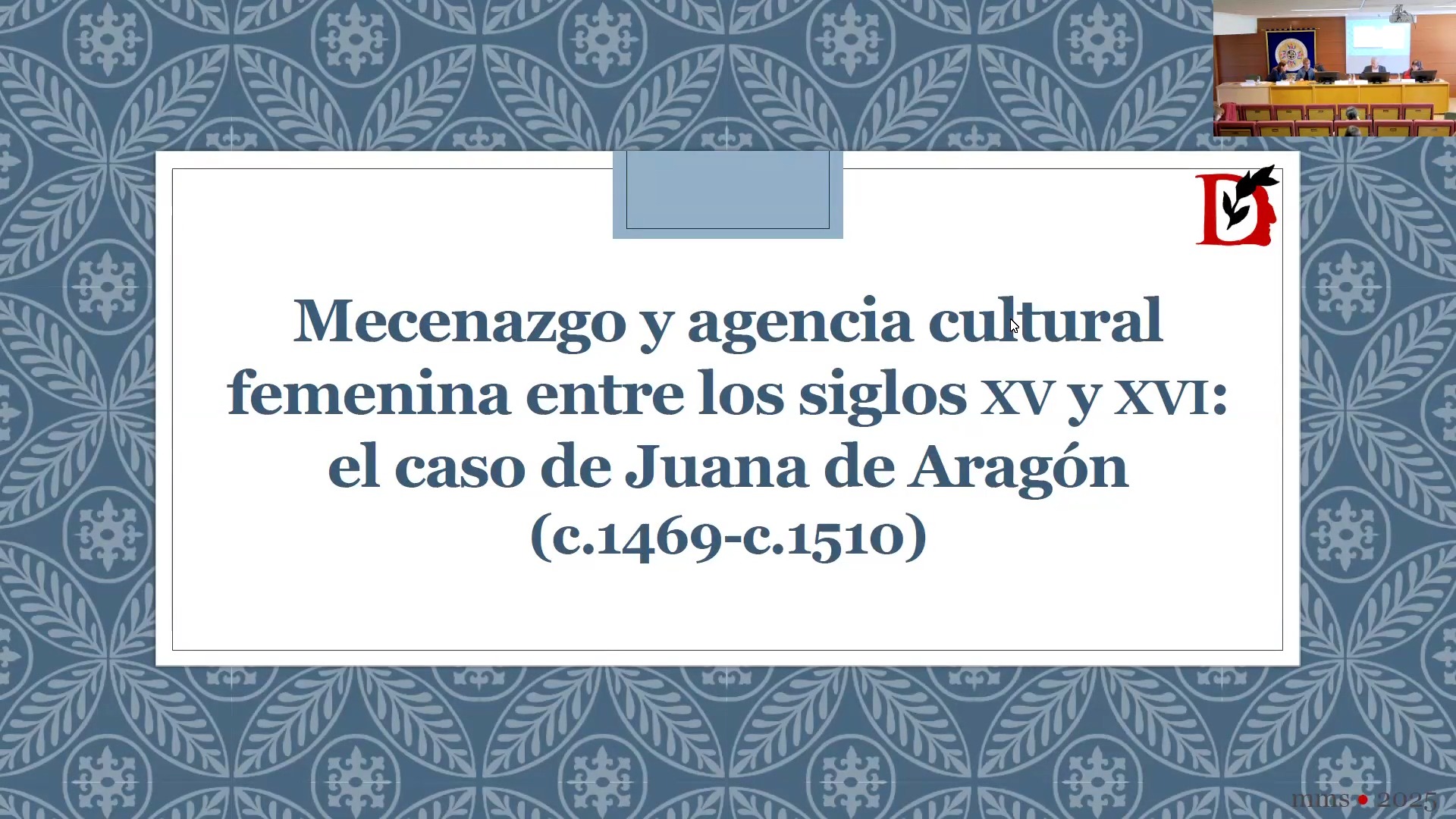 Mecenazgo y agencia cultural femenina entre los siglos XV y XVI: el caso de Juana de Aragón (c. 1469-c. 1510)