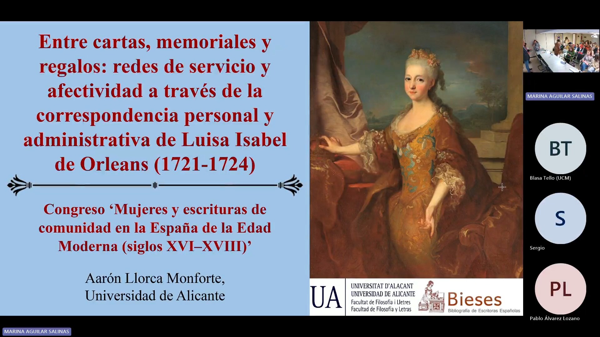 Entre cartas, memoriales y regalos: redes de servicio y afectividad a través de la correspondencia  personal y administrativa de Luisa Isabel de Orleans (1721-1724)