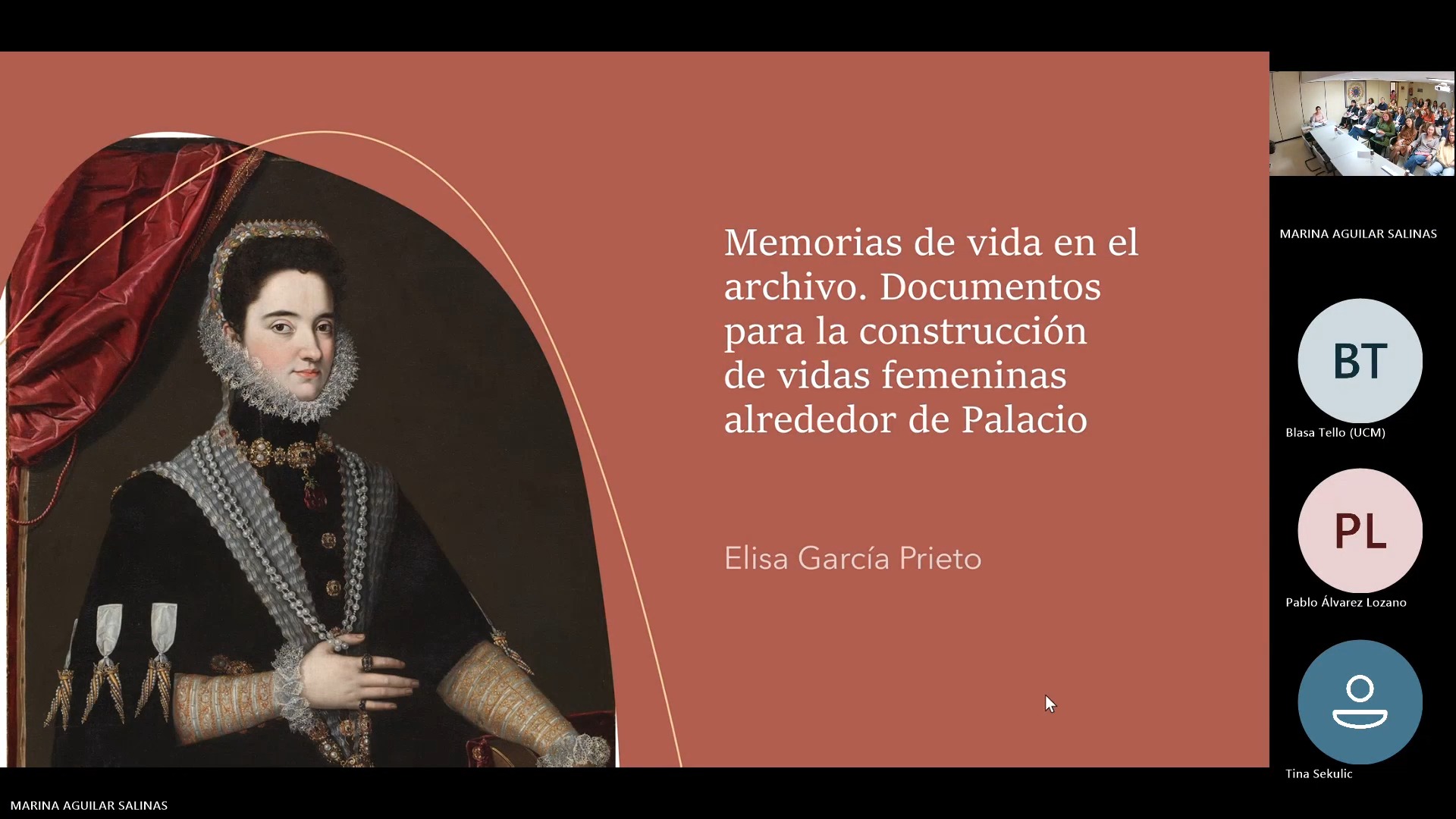 Memorias de vida en el archivo. Documentos para la construcción de vidas femeninas alrededor de  Palacio