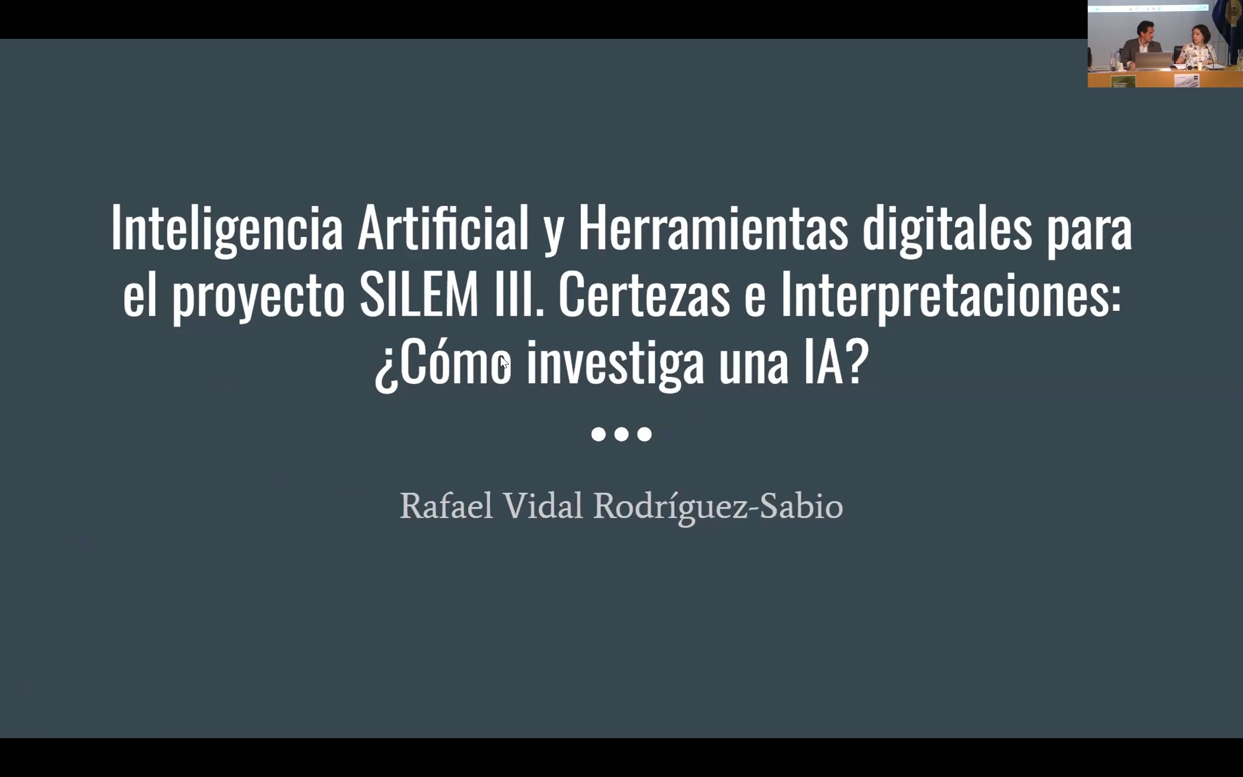 Inteligencia Artificial y Herramientas digitales para el proyecto SILEM III. Certezas e Interpretaciones: ¿Cómo investiga una IA?