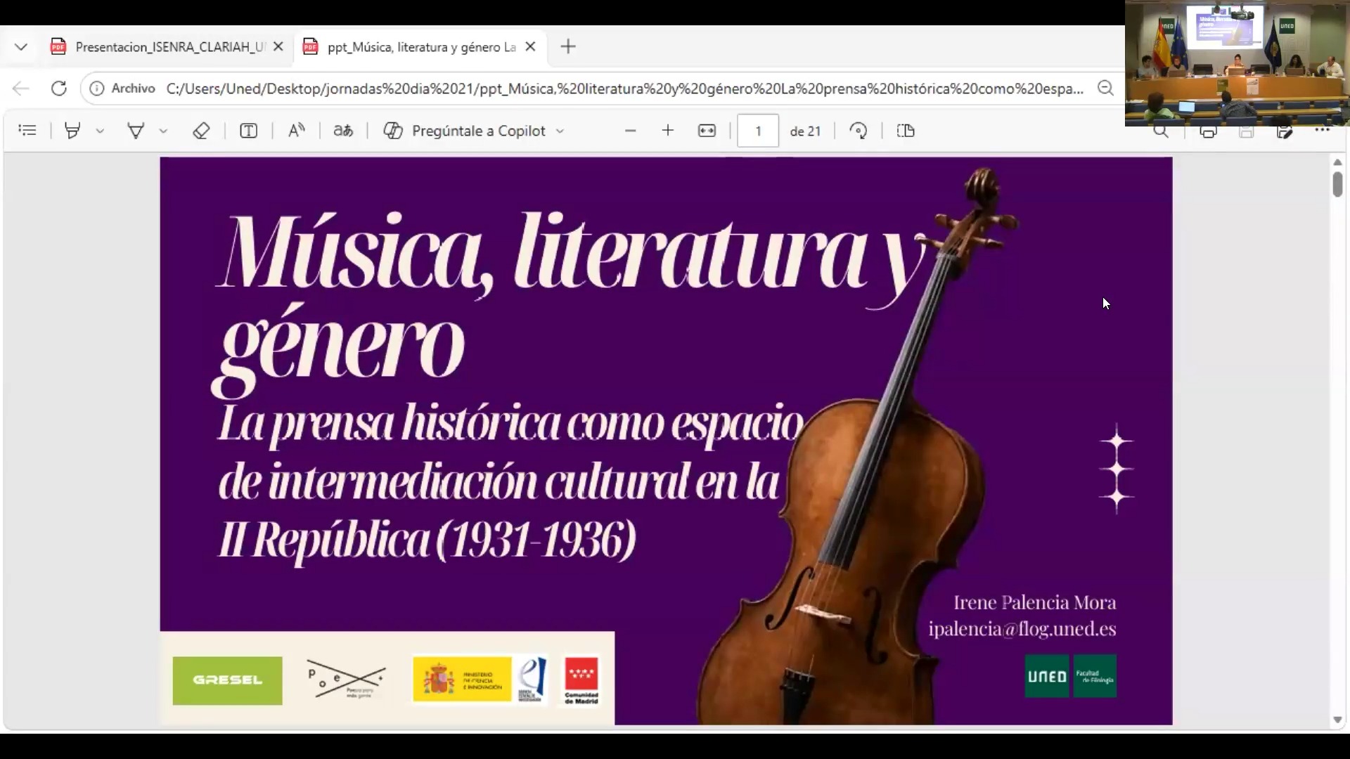 Música, literatura y género: la prensa histórica como  espacio de intermediación cultural en la II República  (1931-1936)