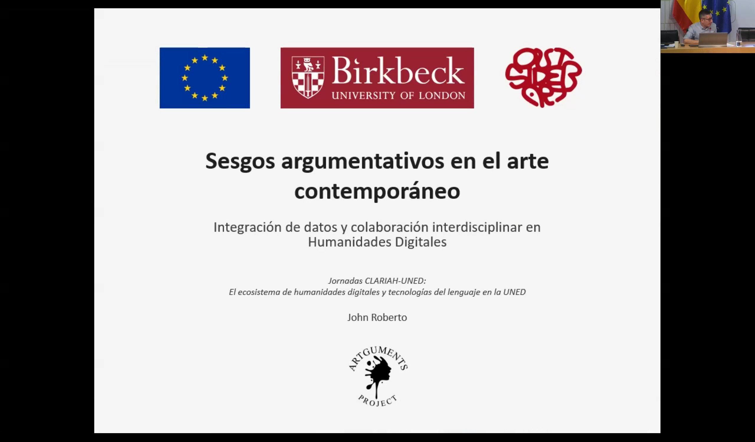 Sesgos argumentativos en el arte contemporáneo:  integración de datos y colaboración interdisciplinar en  Humanidades Digitales
