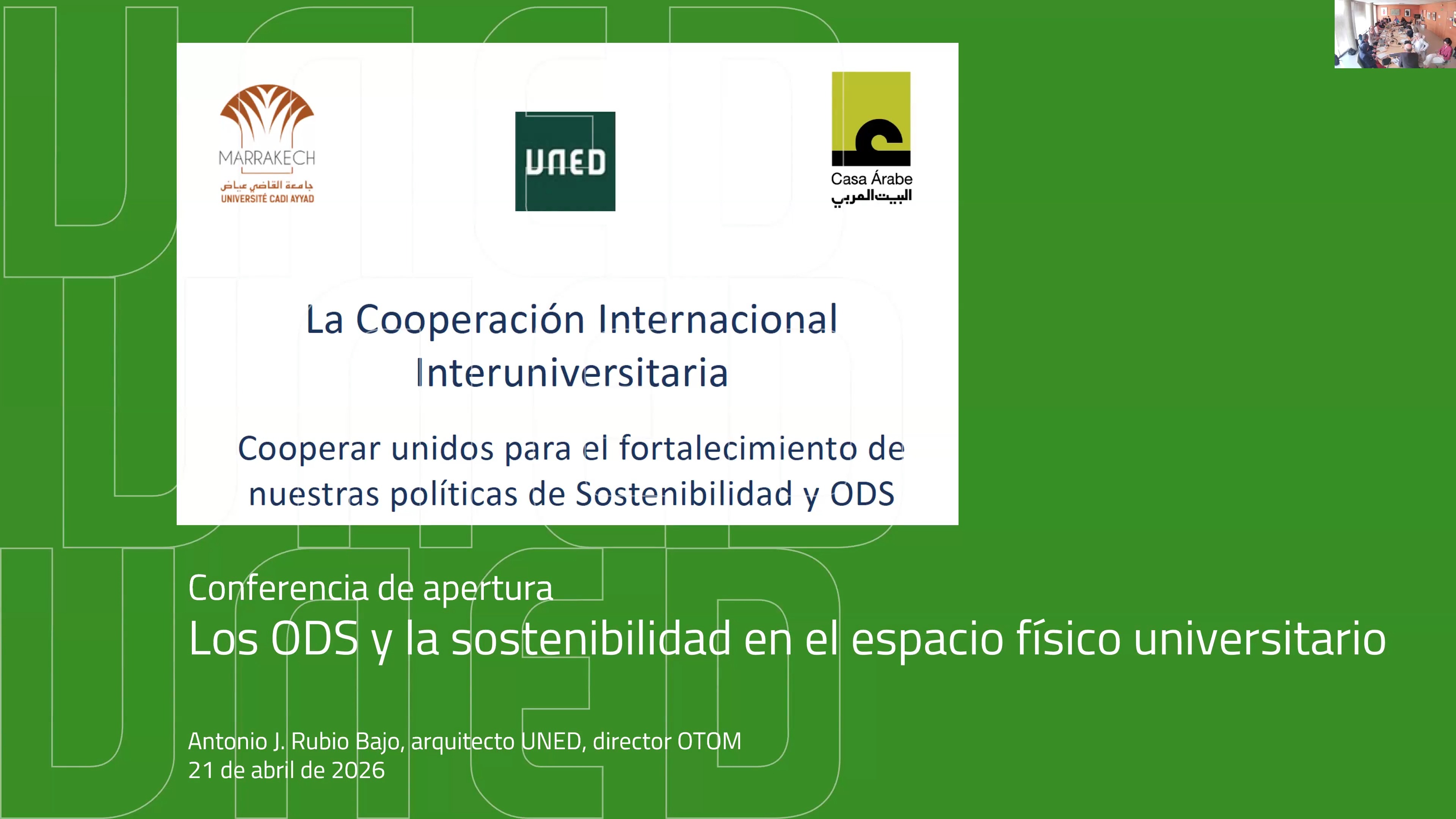 Los ODS y la sostenibilidad en el espacio físico universitario
