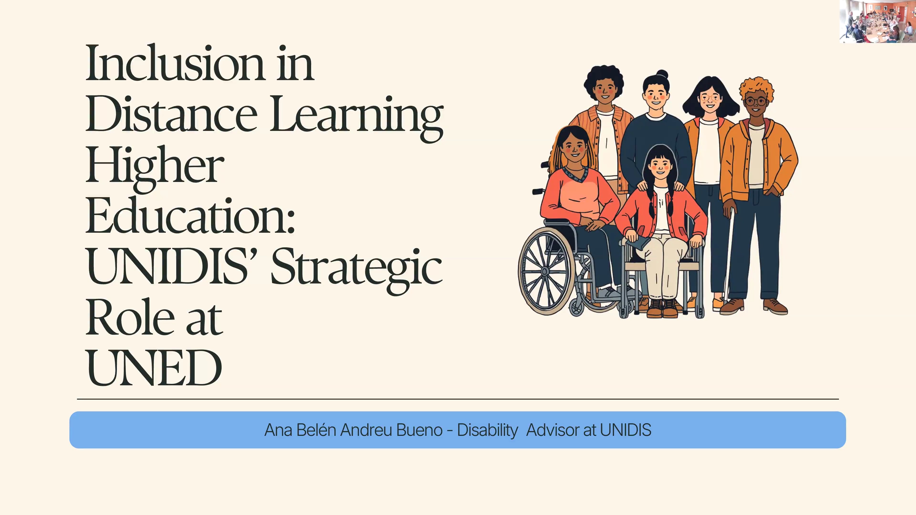 Inclusion in Distance Learning Higher Education: UNIDIS’ Strategic Role at UNED