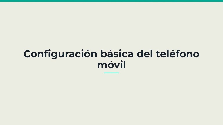 MOOC 1. Módulo 1.1 Iniciación a las competencias digitales básicas: Uso básico del teléfono móvil y la navegación en Internet