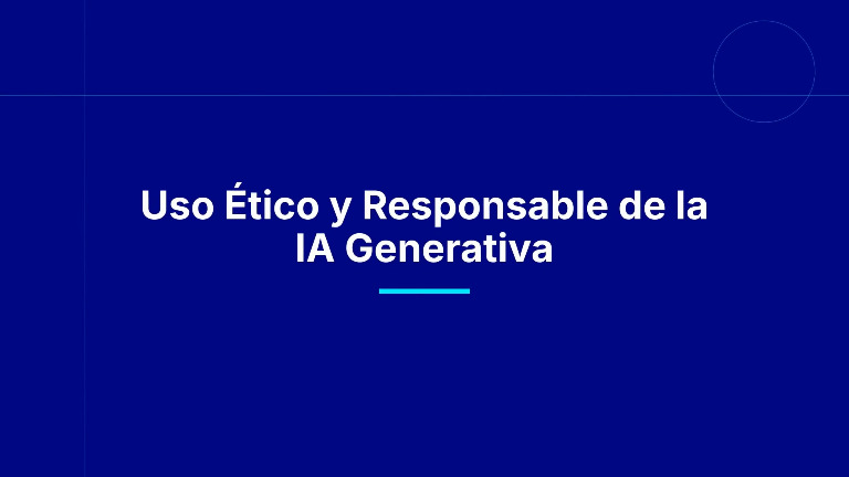 MOOC 5. Integridad y responsabilidad en el uso de la Inteligencia Artificial Generativa