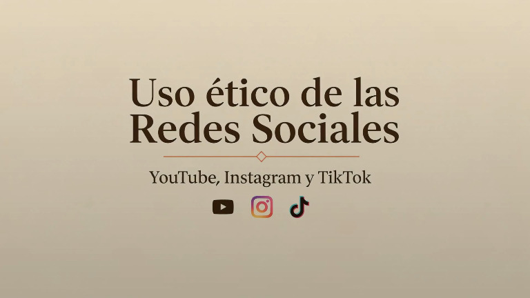 MOOC 5. Uso ético de las Redes Sociales: Youtube, Instagram y TikTok