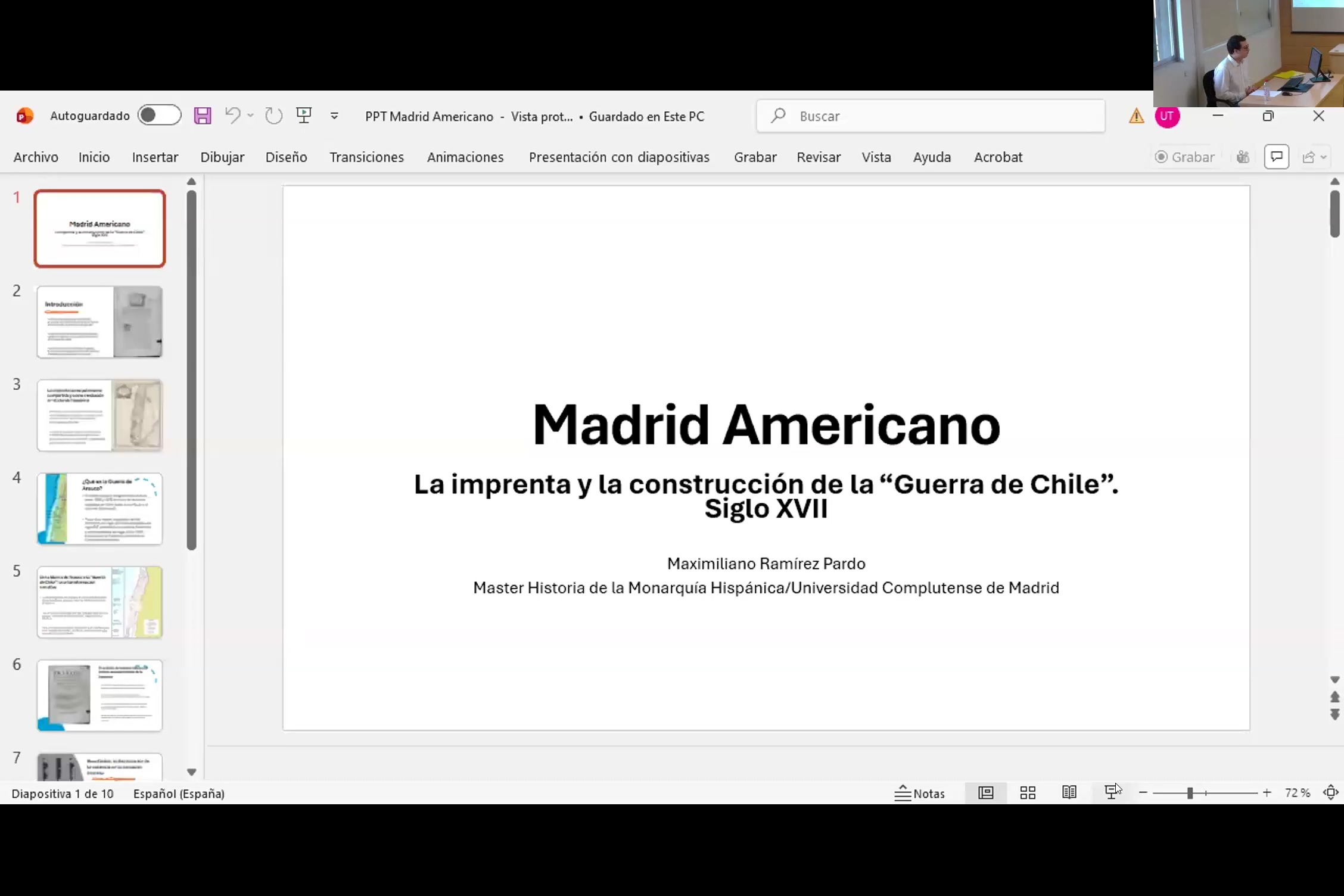 La imprenta madrileña y la construcción de la Guerra de Arauco en el siglo XVII