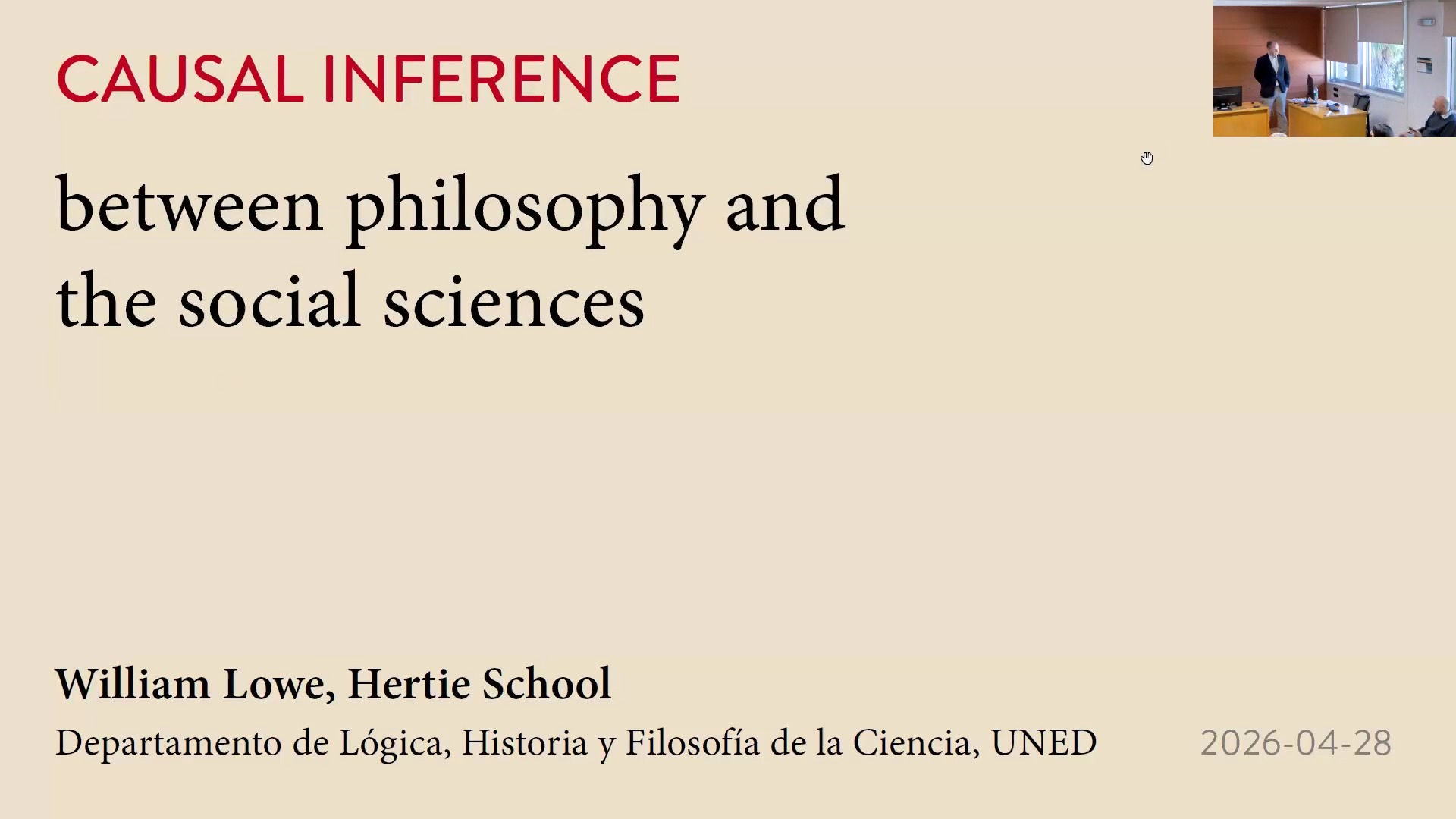 Causal inference, between philosophy and the social sciences