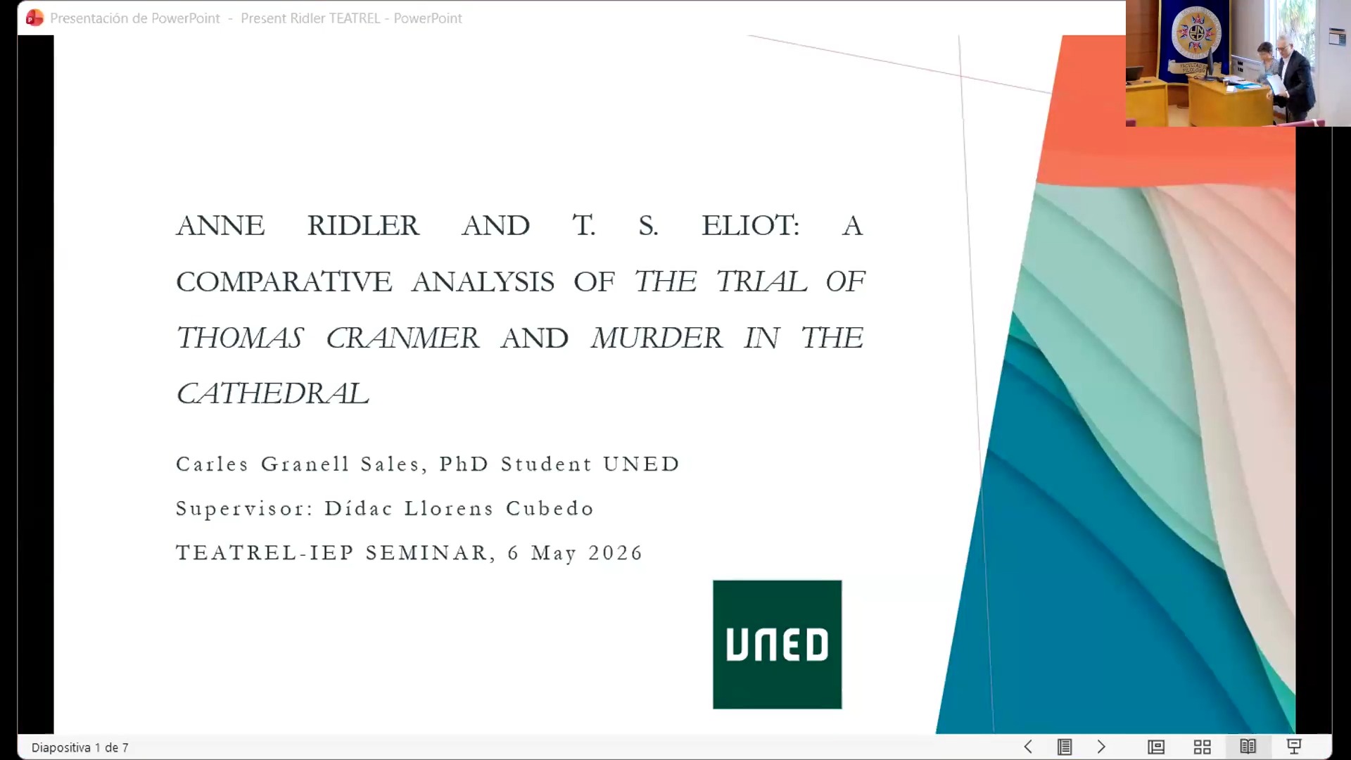 Anne Ridler and T. S. Eliot at Faber and Faber