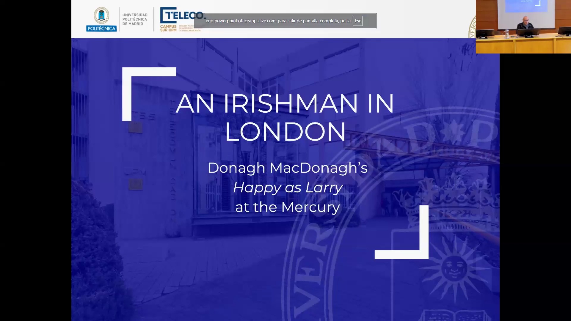An Irishman in London: Donagh MacDonagh’s Happy as Larry at the Mercury Theatre”