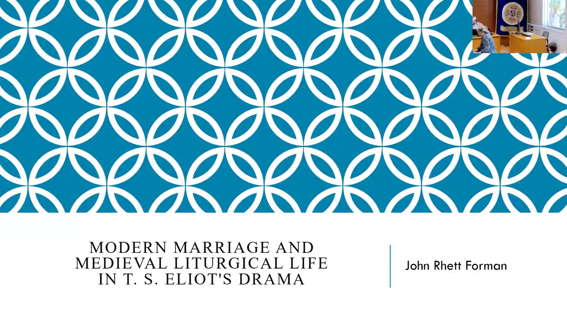 Modern Marriage and Medieval Liturgical Life in T. S. Eliot’s Drama