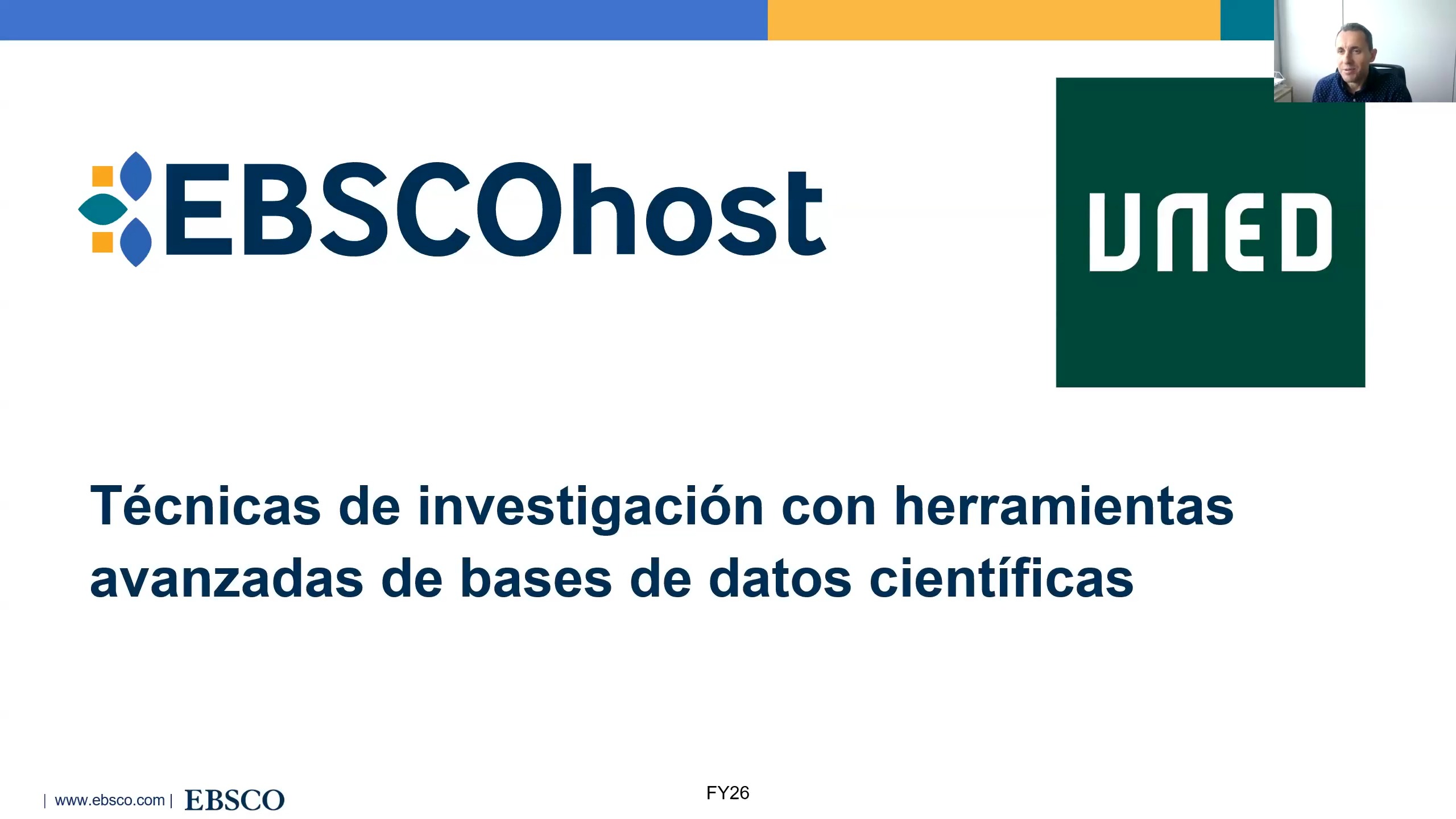 Técnicas de investigación en las bases de datos científicas disponibles a través de EBSCO