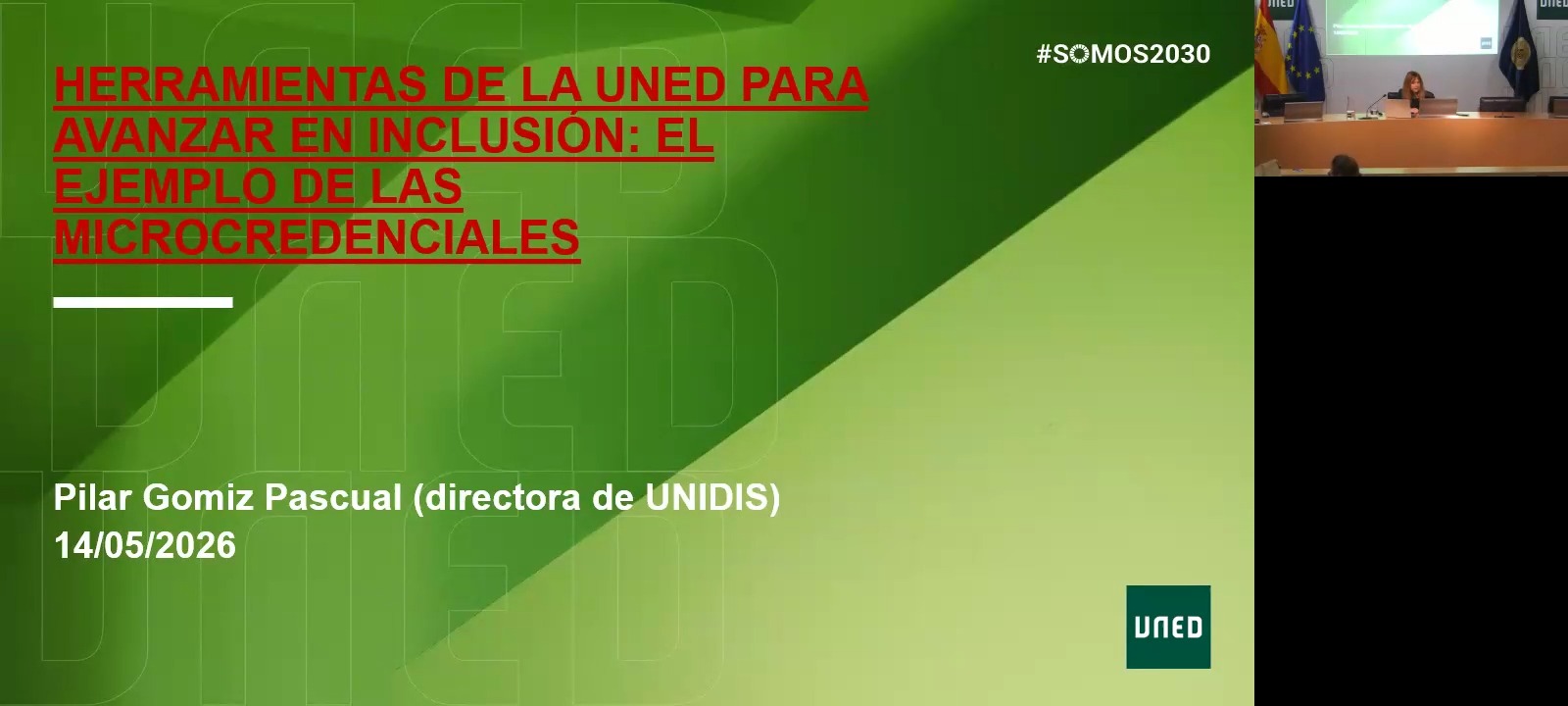 Herramientas de la UNED para avanzar en la inclusión: El ejemplo de las microcredenciales
