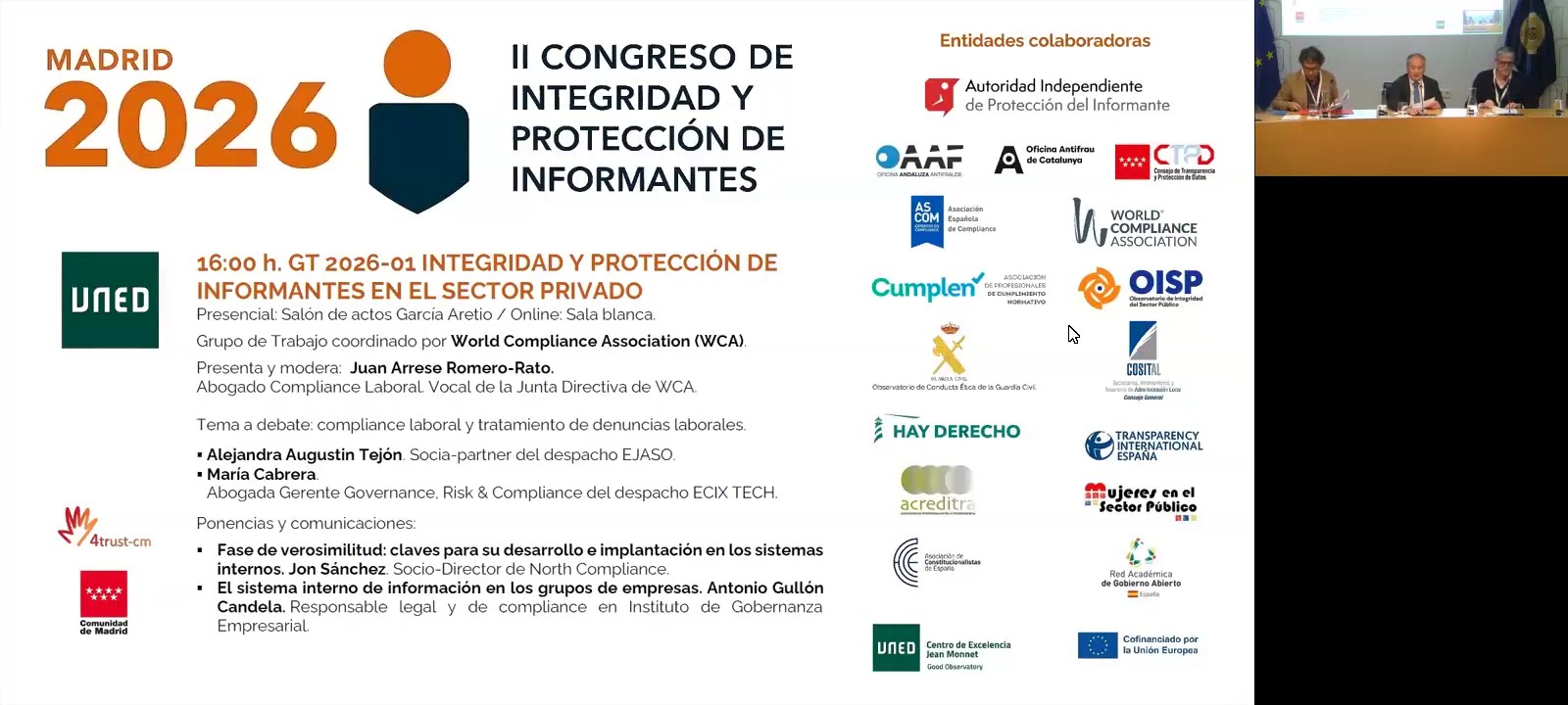 Ponencias y comunicaciones