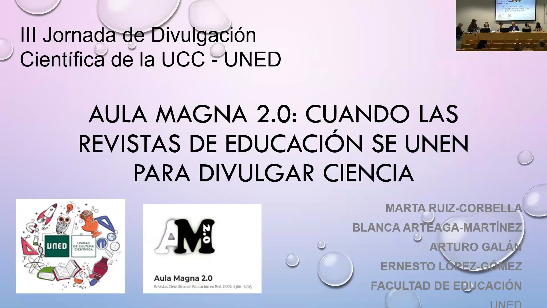 Aula Magna 2.0: cuando las revistas de educación se unen para divulgar ciencia