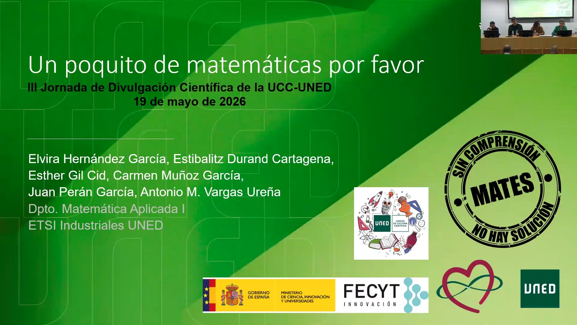 Un poquito de matemáticas por favor