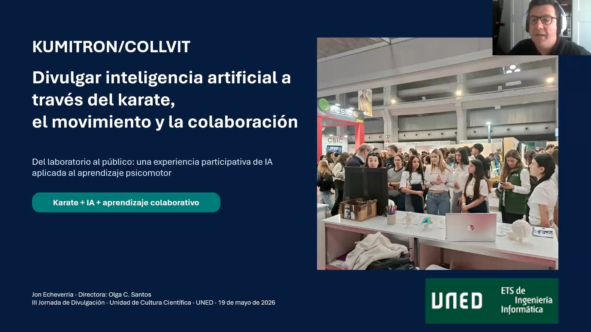 KUMITRON: Inteligencia Artificial para aprender karate… ¿mejor colaborando o compitiendo?” (online)