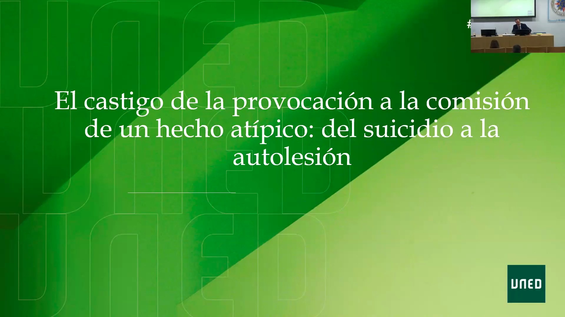 El castigo de la participación en un hecho atípico: del suicidio a la autolesión