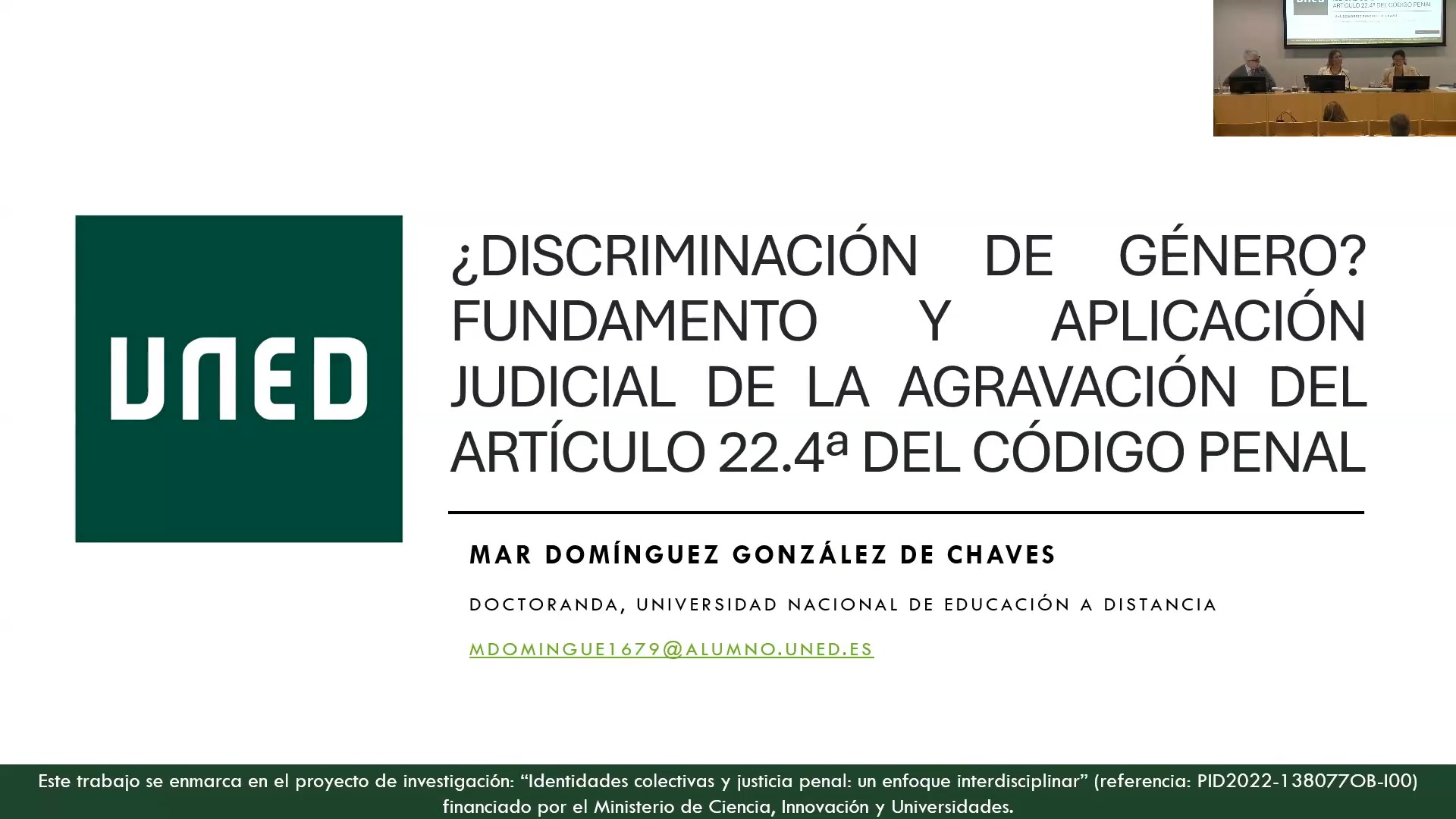 La agravación de género en la jurisprudencia del Tribunal Supremo
