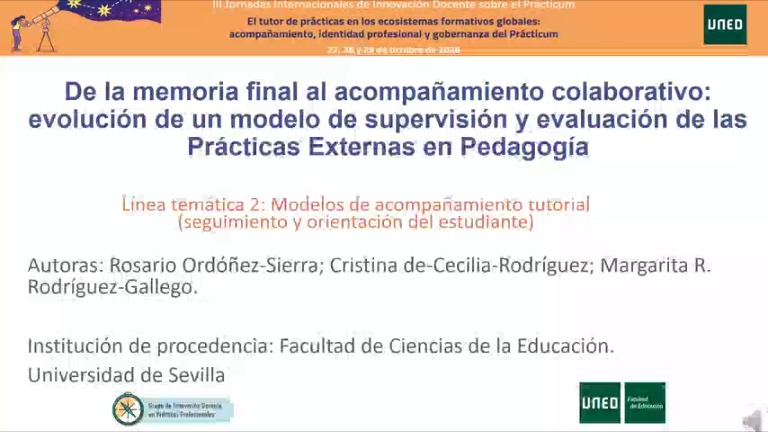 De la memoria final al acompañamiento colaborativo: evolución de un modelo de supervisión y evaluación de las Prácticas Externas en Pedagogía
