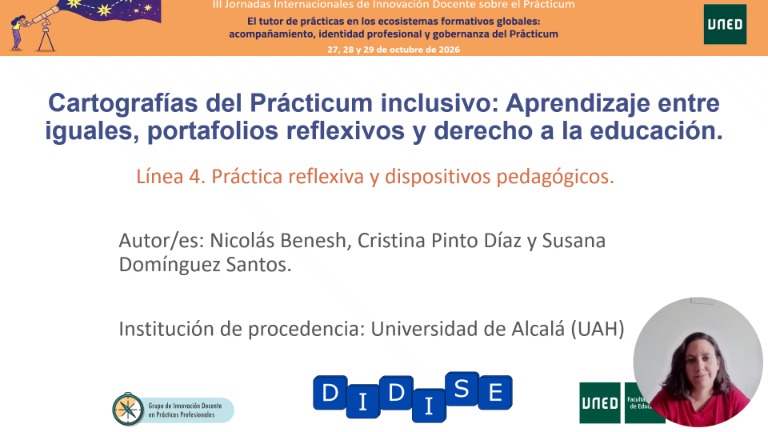 Cartografías del Prácticum inclusivo: aprendizaje entre iguales, portafolios reflexivos y derecho a la educación.