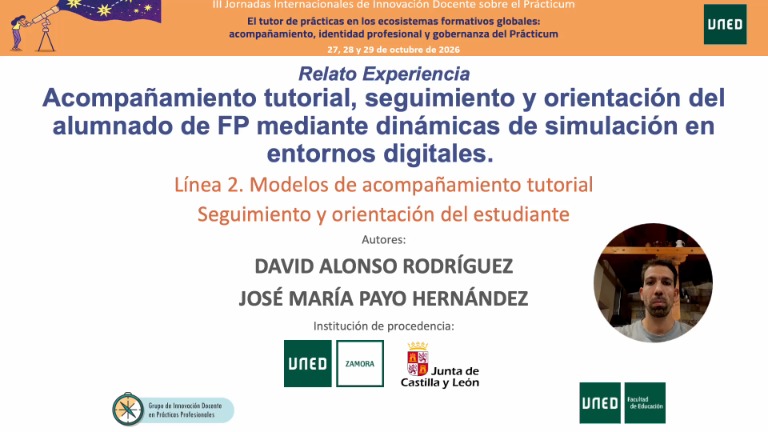 Acompañamiento tutorial, seguimiento y orientación del alumnado de FP mediante dinámicas de  simulación en entornos digitales