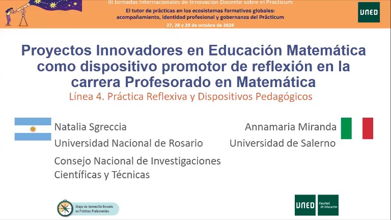 Proyectos Innovadores en Educación Matemática como dispositivo promotor de reflexión en la carrera Profesorado en Matemática