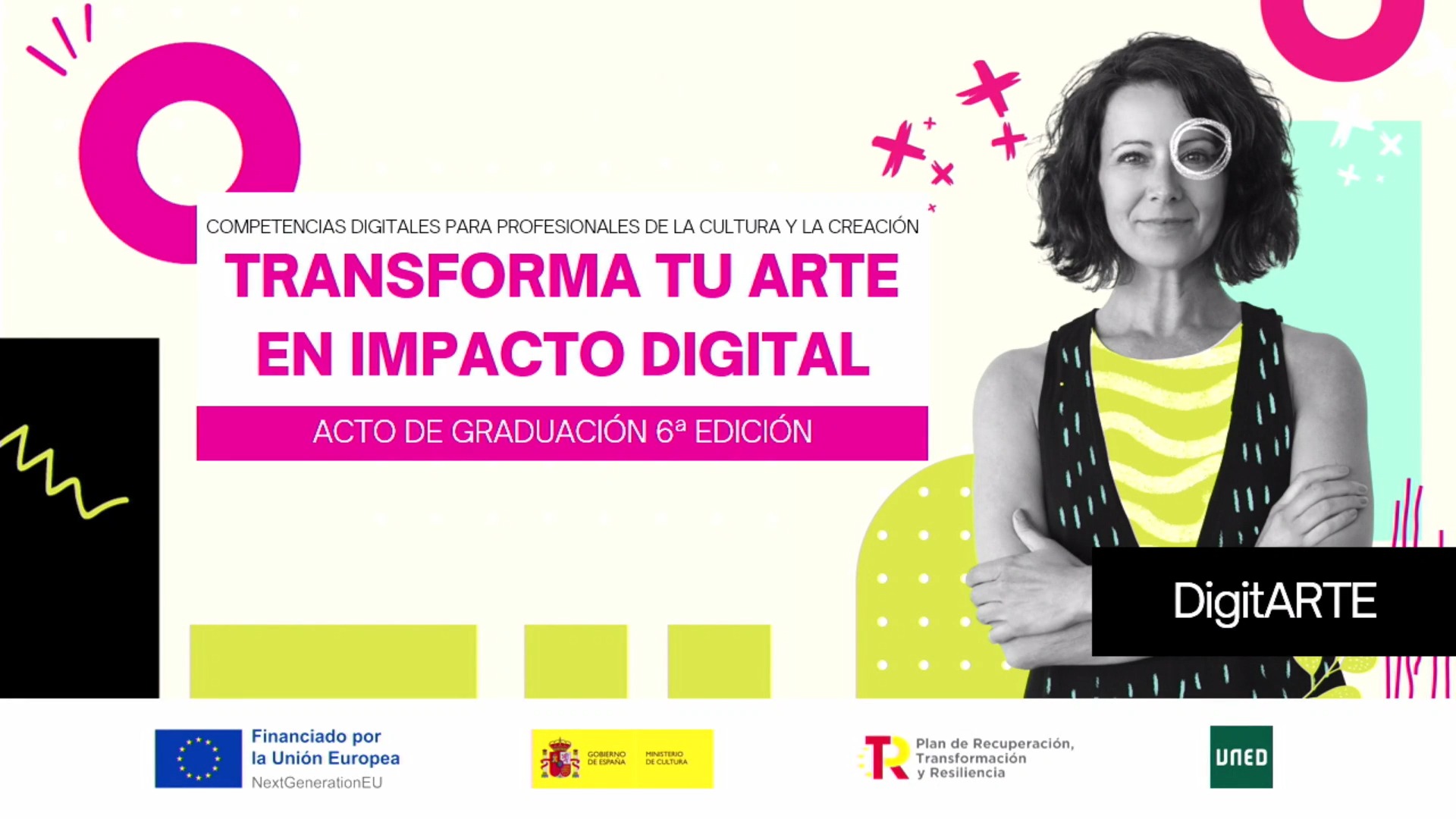 Acto de graduación de la sexta edición del curso Competencias digitales para profesionales de la cultura y la creación