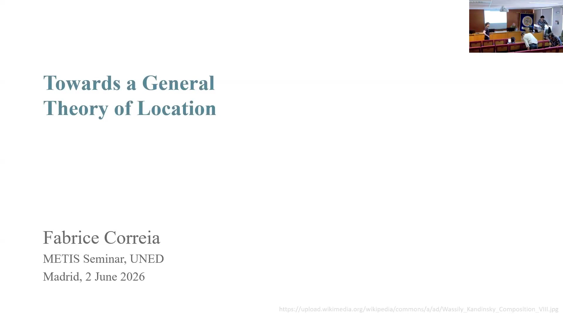 Towards a General. Theory of Location