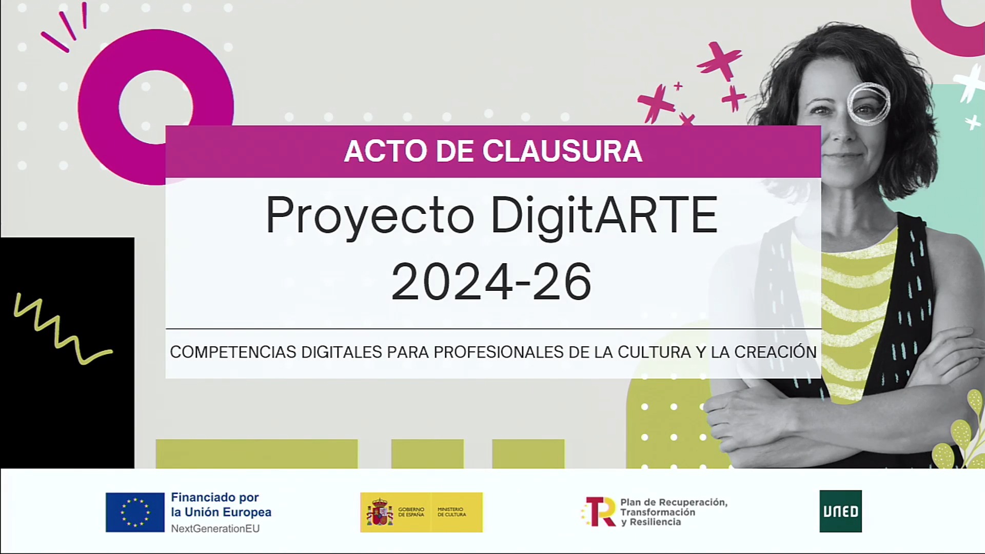 Acto clausura curso competencias digitales para profesionales de la cultura y la creación