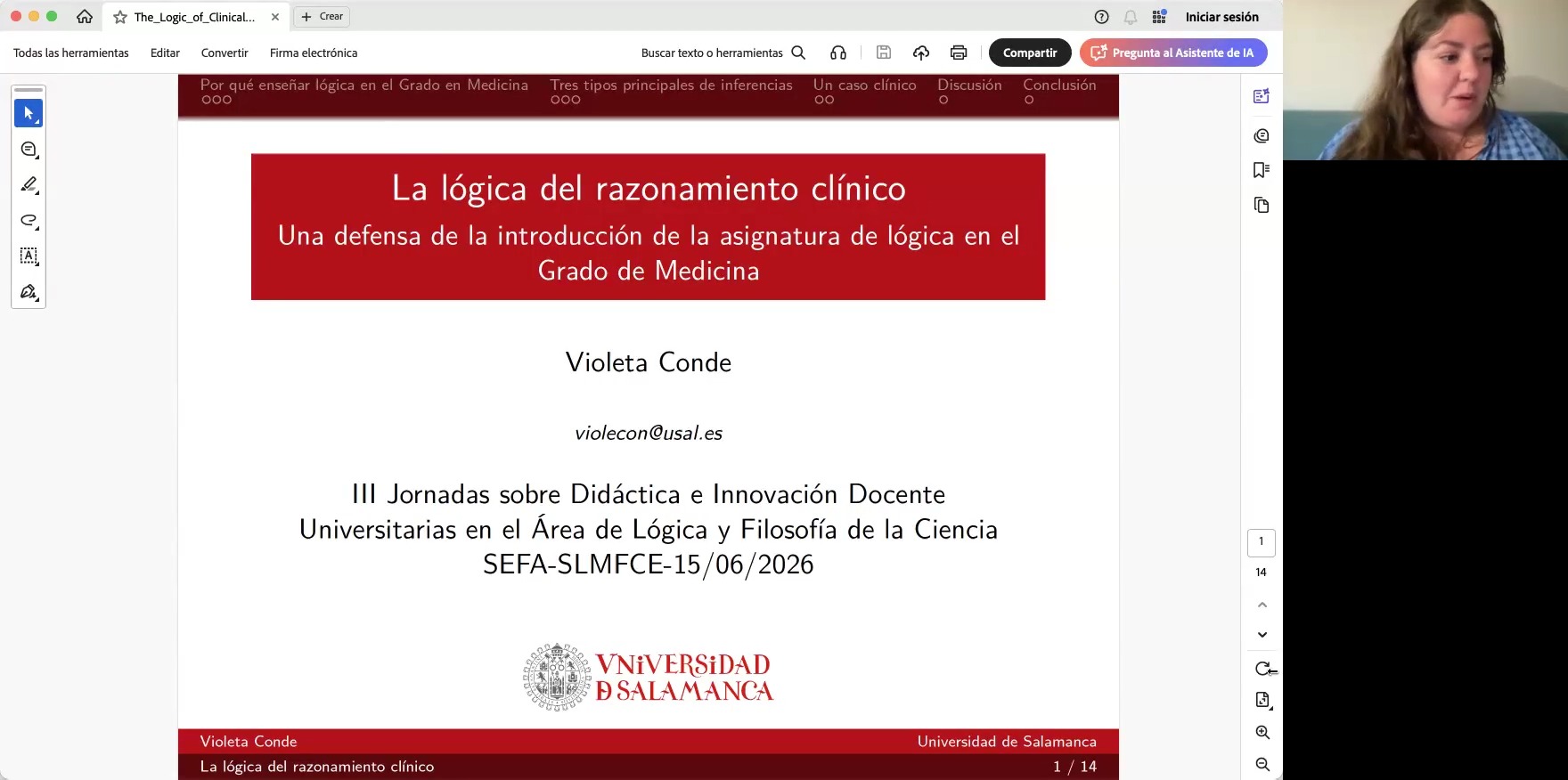 La lógica del razonamiento clínico: una defensa de la introducción de la asignatura de lógica en el Grado de Medicina
