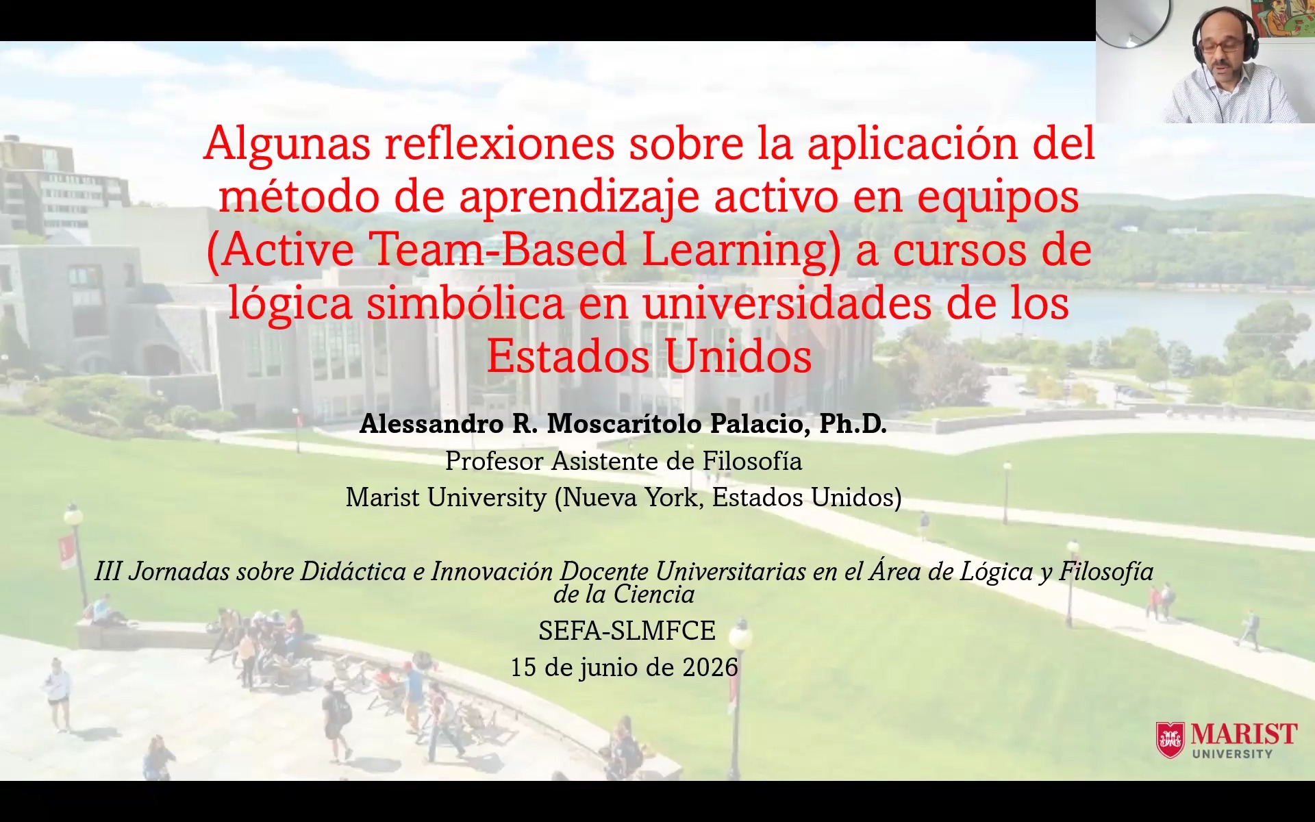 Algunas reflexiones sobre la aplicación del método de aprendizaje activo en equipos (Active Team-Based Learning) a cursos de lógica simbólica en universidades de los Estados Unidos