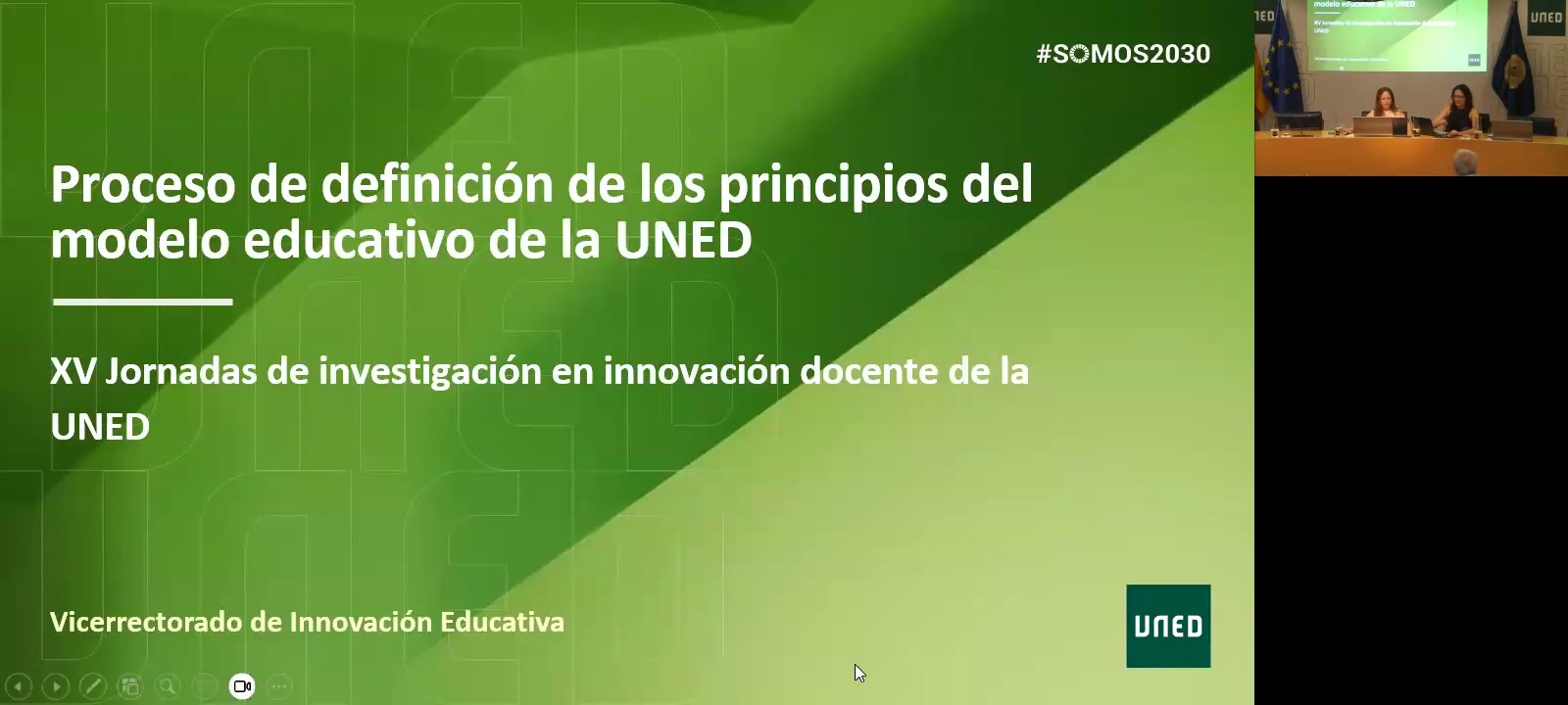 Proceso de definición de los principios del  modelo educativo de la UNED