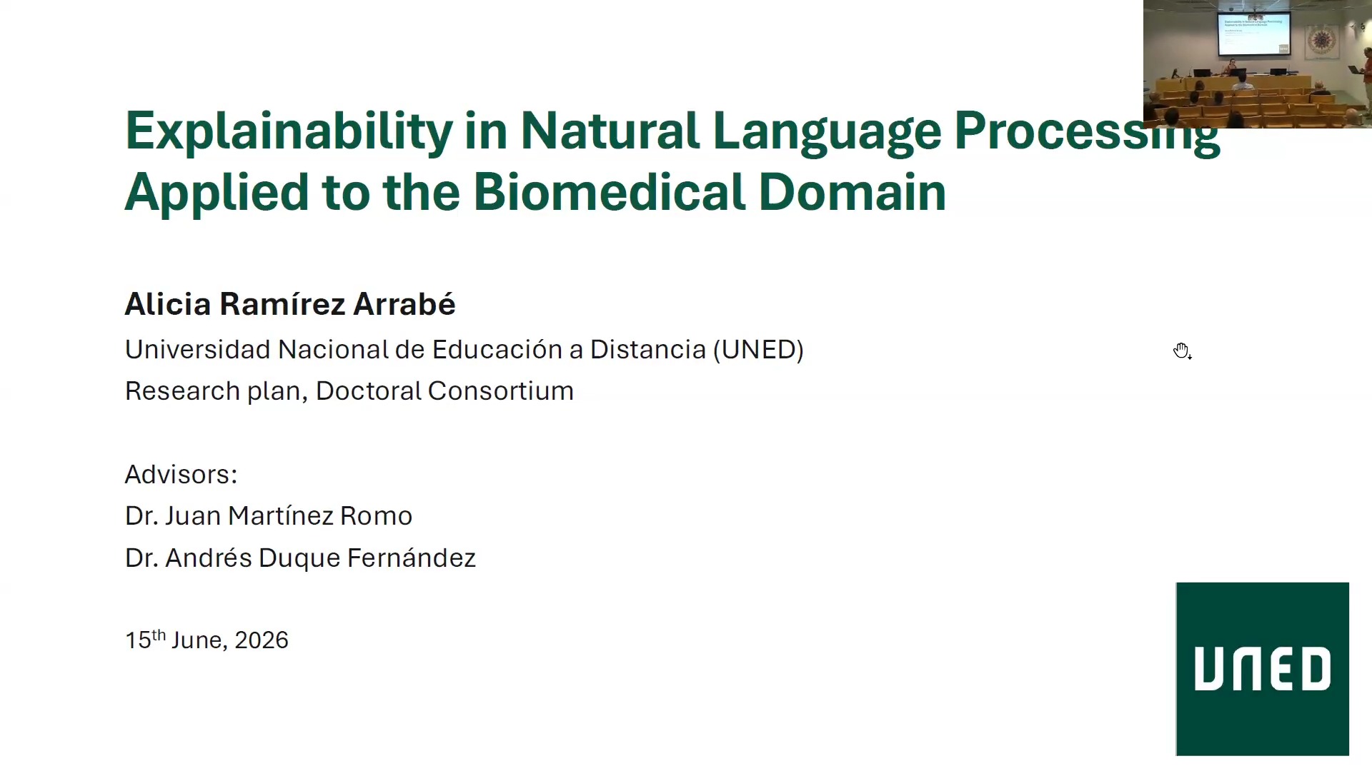 Explainability in Natural Language Processing Applied to the Biomedical Domain