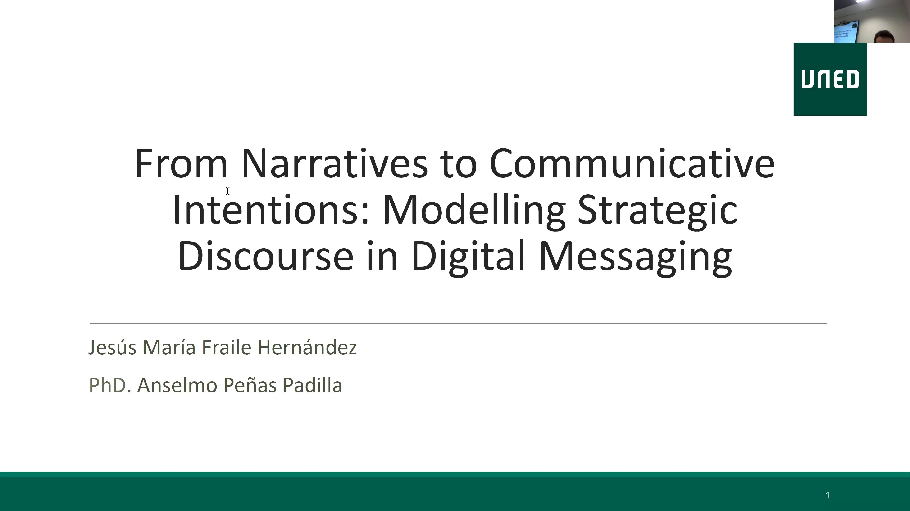 From Narratives to Communicative Intentions: Modelling Strategic Discourse in Digital Messaging