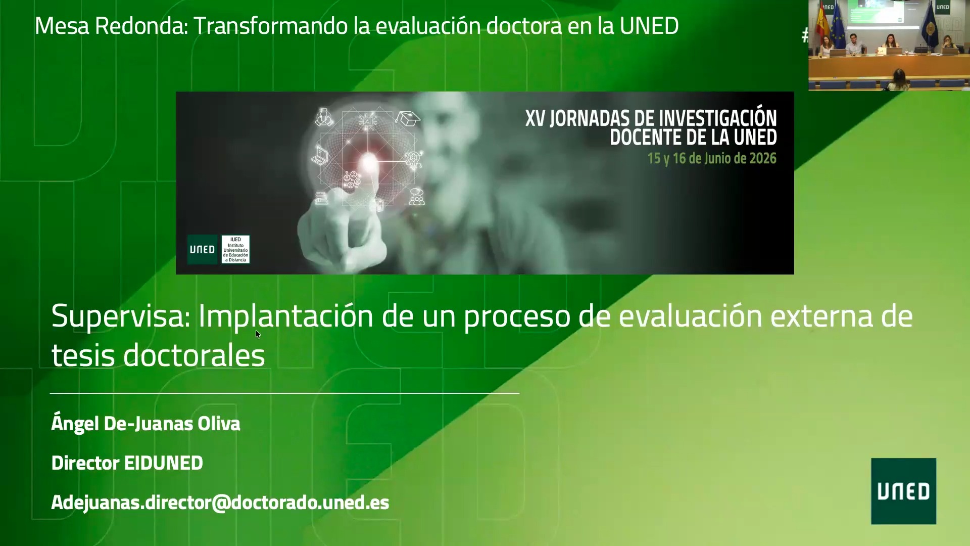 Supervisa: Implantación de un proceso de evaluación externa de tesis doctorales