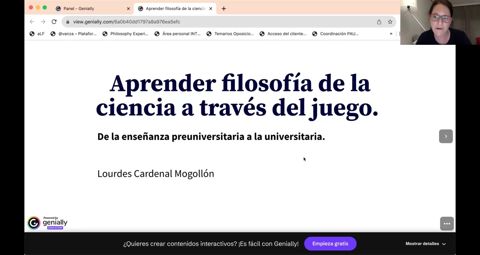 Aprender filosofía de la ciencia a través del juego. De la enseñanza preuniversitaria a universitaria