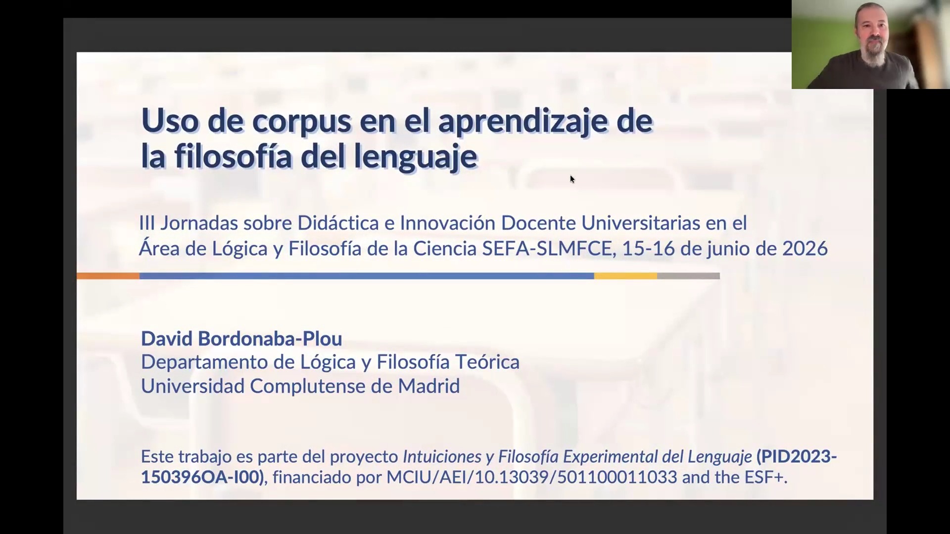 Uso de corpus en el aprendizaje de la filosofía del lenguaje