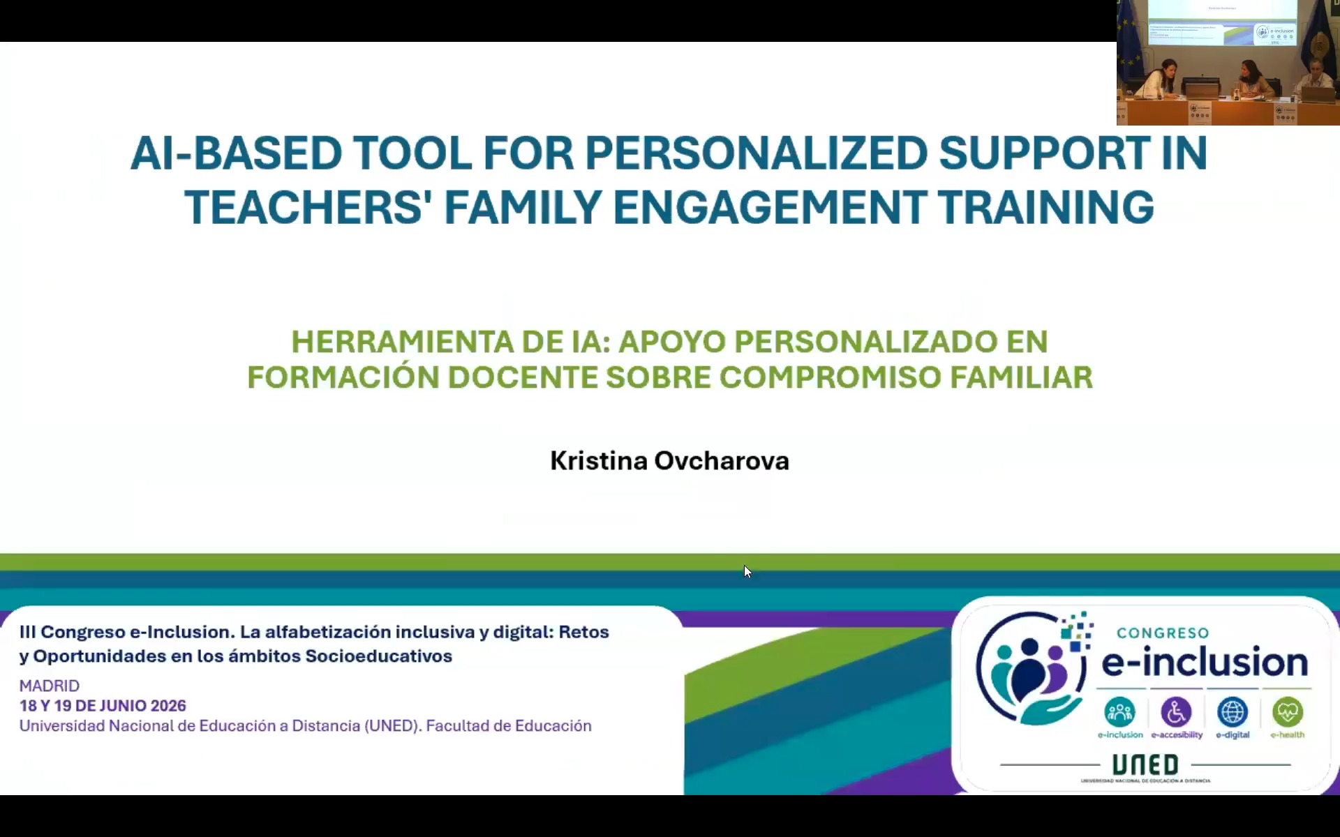 AI-Base tool for personalized support in teachers' family engagement training