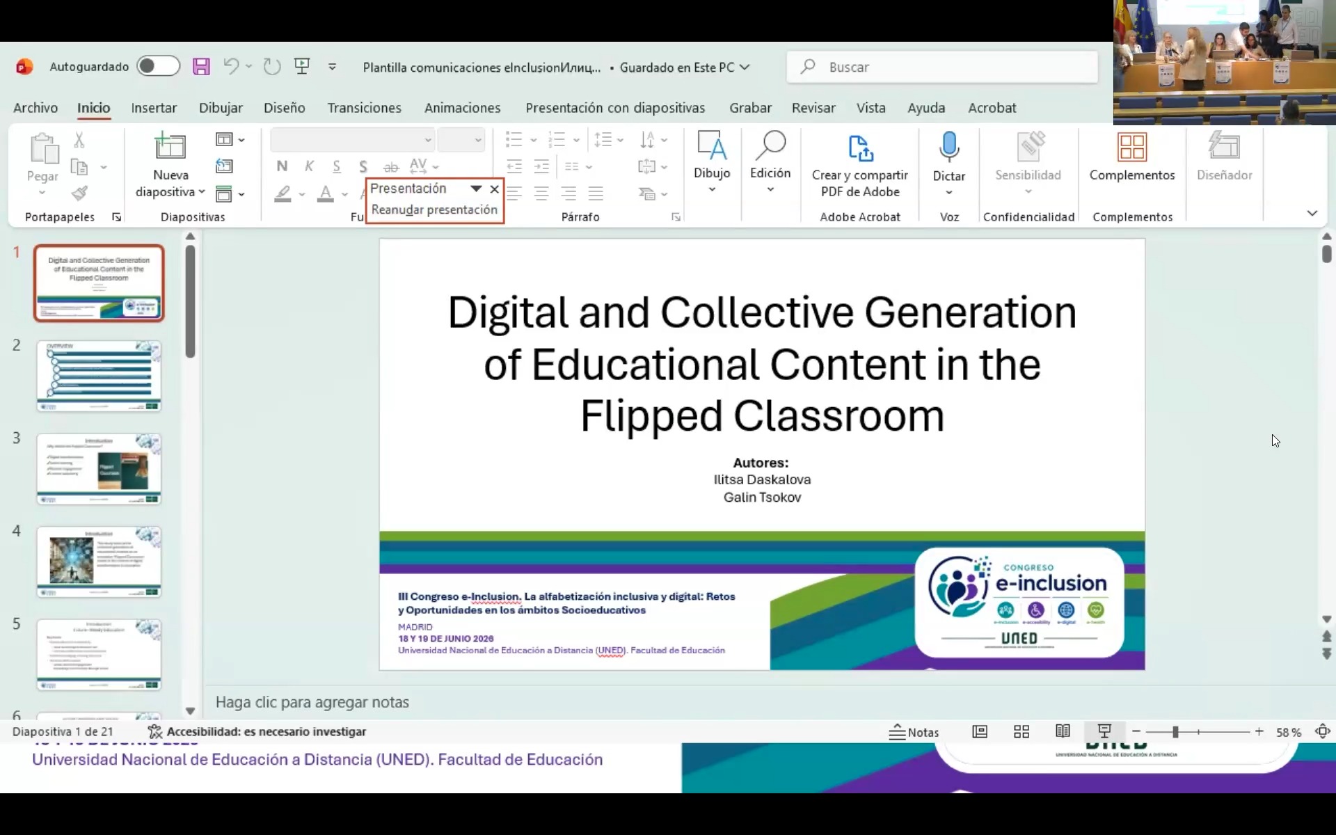 Digital and Collective Generation of Educational Content in the Flipped Classroom