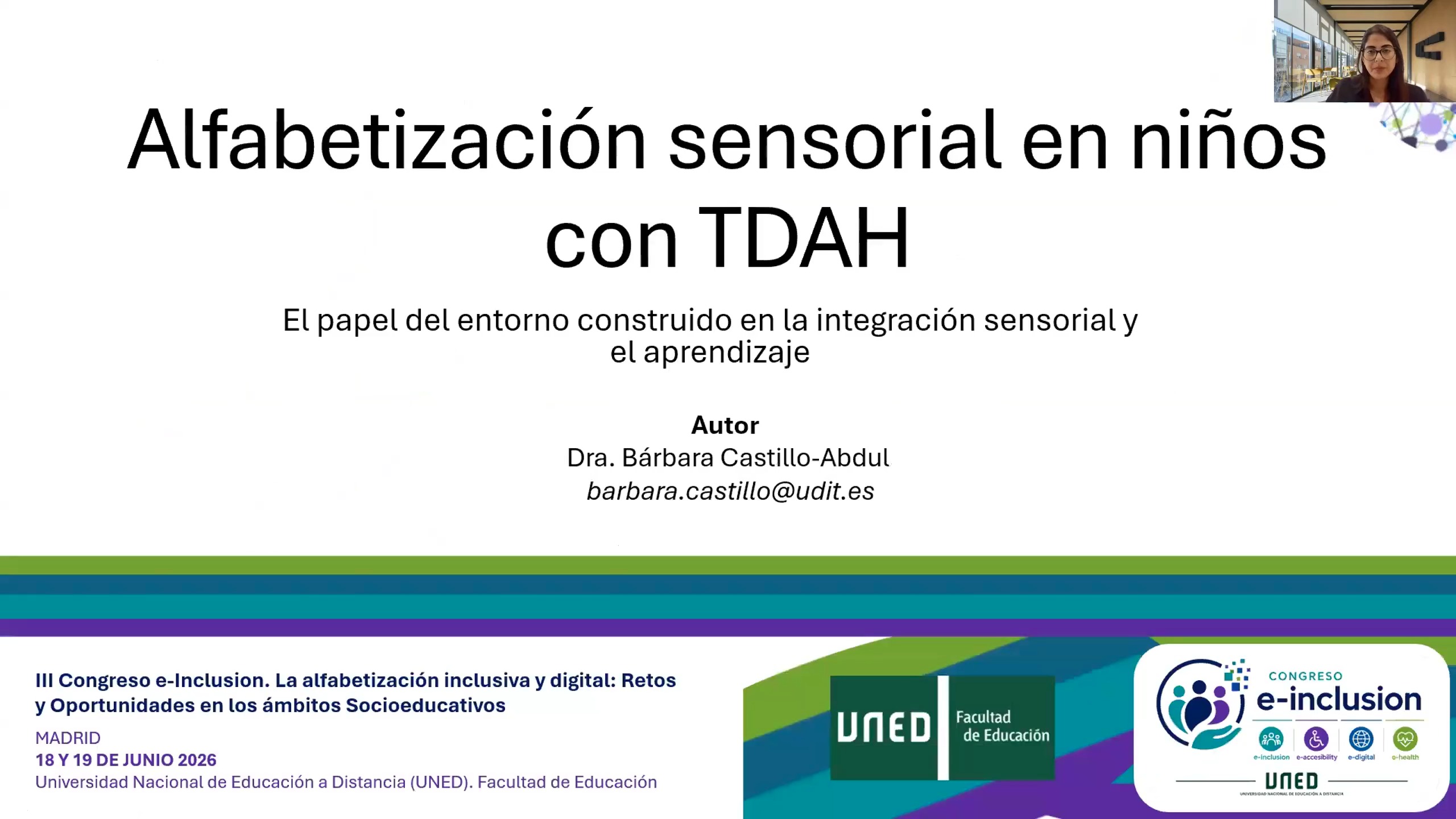 Alfabetización sensorial en niños con TDAH. El papel del entorno construido en la integración sensorial y el aprendizaje