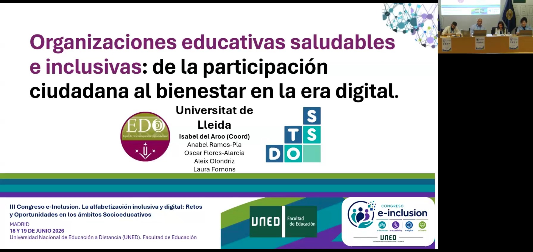 Organizaciones educativas saludables e inclusivas: de la participación ciudadana al bienestar en la era digital